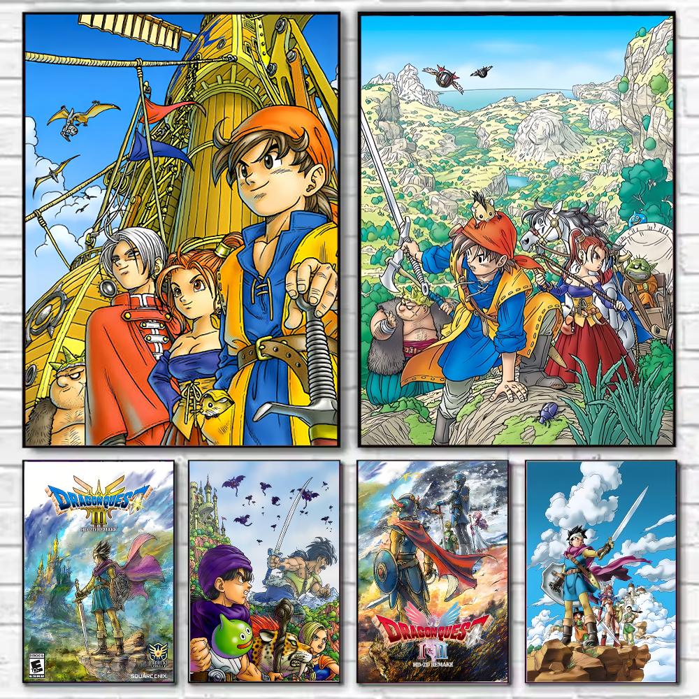 Office Quest - Game D-Dragon Q-Quest Poster, stilvoller Wanddruck