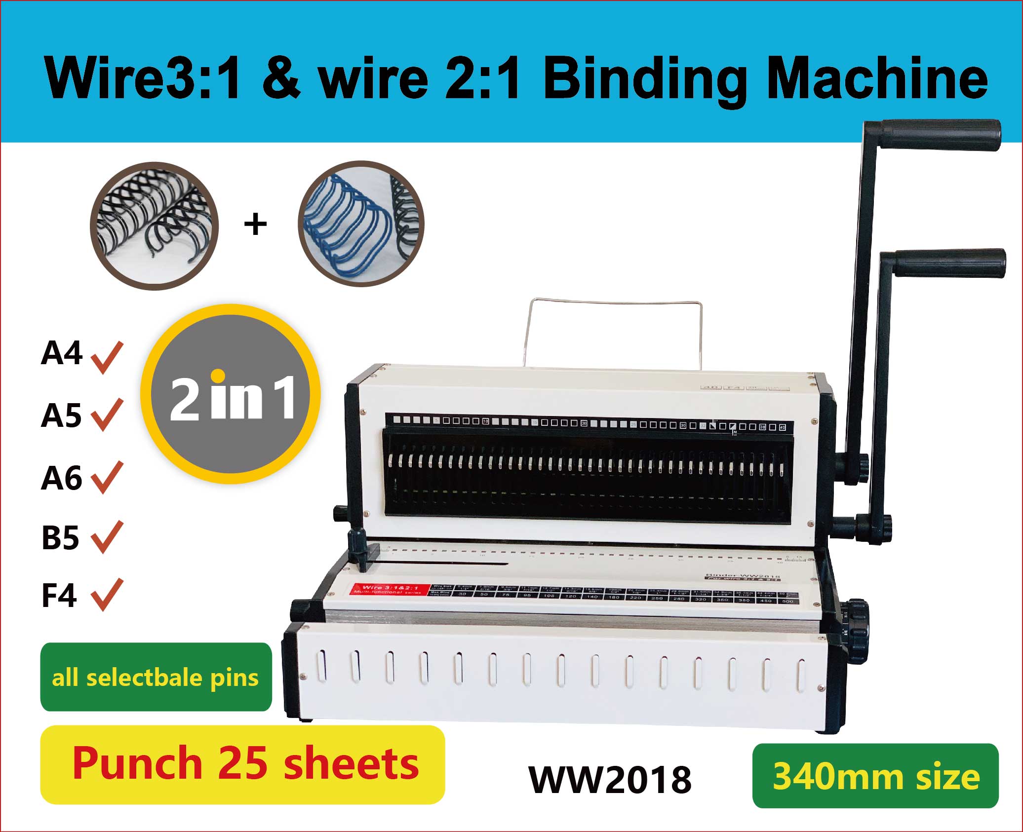 WW2018 Desktop Multifunktional – Binding Machine Comb Bewertung und Preis