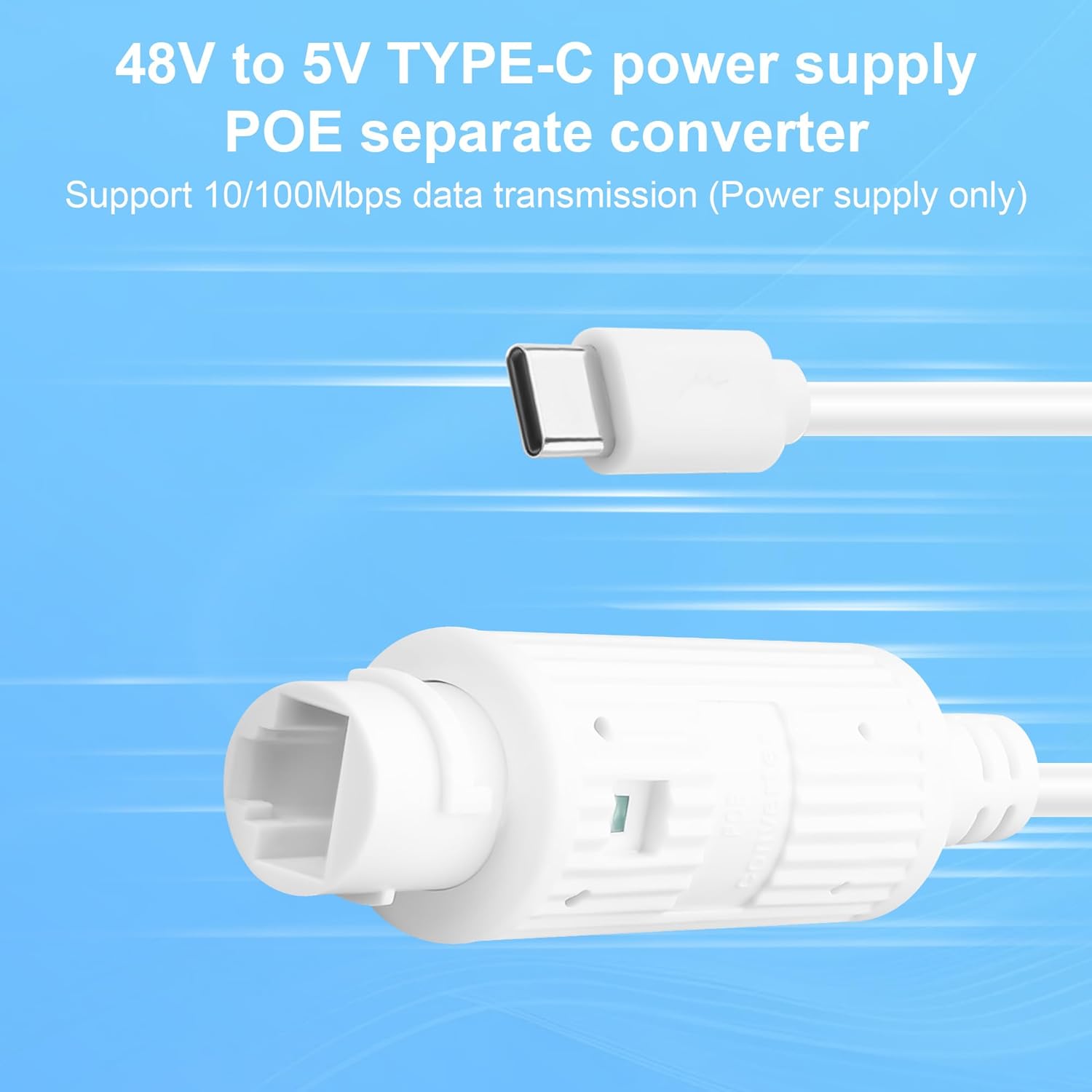 POE zu USB-C Stromwandler RJ45 – Power Over Ethernet Bewertung und Preis